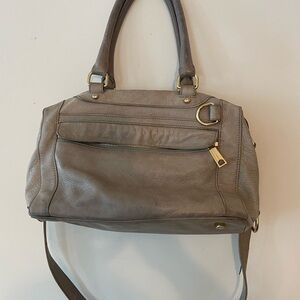 Rebecca Minkoff Leather Handbag with Gold Accents